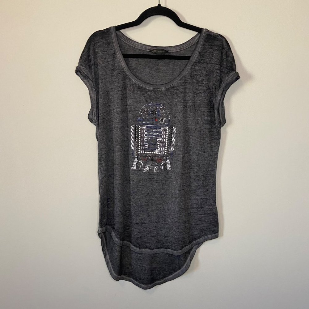 Rock & Republic Star Wars R2d2 Gemstone Tunic Shirt Medium